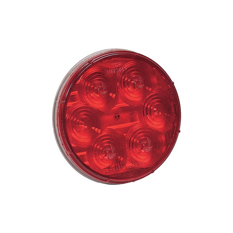 Maxxima Stop/Turn/Tail, 4In, 6 LED, Round, Red