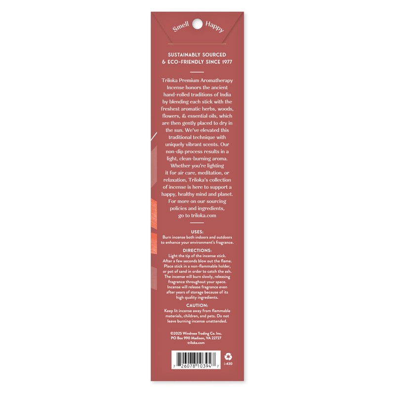 Triloka Palo Santo Premium Incense, 10 Sticks