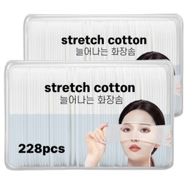 Liamke stretchy cotton pad Tencel toner pack, 2 packs, 228 sheets / 리아므크 늘어나는화장솜 텐셀 토너팩, 2개, 228매입