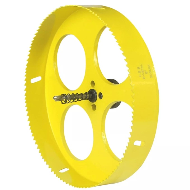 JIECHEN 8 inch Hole Saw for Wood,Soft metal,Drywall,