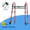 Loyoda Folding Walkers for Seniors Lightweight Walker with 5'' Front