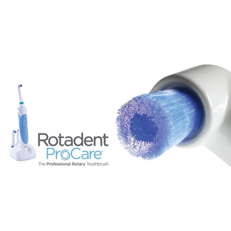 Rotadent ProCare Long-Tip Replacement Brush Head; Elongated Brush Head; Compatible