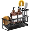 Cisily Extra Large Kitchen Sink Caddy Organzier with High Brush