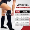 BAMS Plus Size Compression Socks Wide Calf XL XXL XXXL