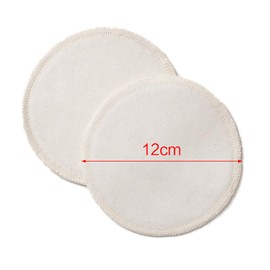3 Pairs of Nursing Pads Wool Silk Knitted 2-Ply Round Virgin Wool and Silk with Nourishing Properties