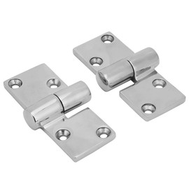 Bisagra para barco, 2 piezas de acero inoxidable 316 Bisagra desmontable izquierda y derecha de alta dureza 90 * 38 mm Bisagra tipo tornillo M5 Accesorios para cubierta