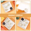 Dumpling Serving Plate With Saucer 4pcs Compartment Plastic Sushi Plate