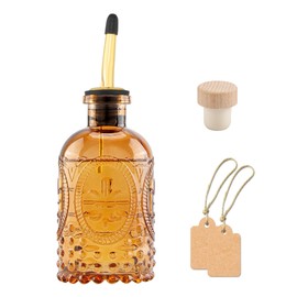 Izzydodo Olive Oil Dispenser Bottle for Kitchen Elegant 8.5oz Glass Oil Bottles with Stainless Steel Spout – 250ml Oil and Vinegar Cruet with Funnel, Stylish Glass Carafe for Kitchen