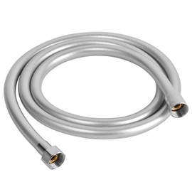 OSDUE Shower Hose, 1.5m PVC Universal Shower Pipe Anti-Kink, Standard Replacement Hose, Explosion-Proof, Anti-High Pressure, High Temperature Resistant, Leak Proof Hose Pipe-Silver