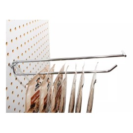 Exhivit Gancho Blister Cromo, P/perfocel O Exhibipanel 15 Cms 50pz