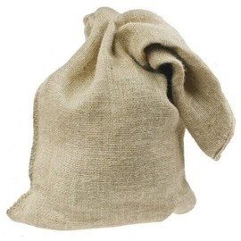 Pack of 5 x Natural Hessian Large Jute Sacks (30 x 45 cm / 15 Kg) Hessian Bags Made of Tearproof Jute Fabric for Potatoes, Vegetables, Coffee Beans, Burlap Sack