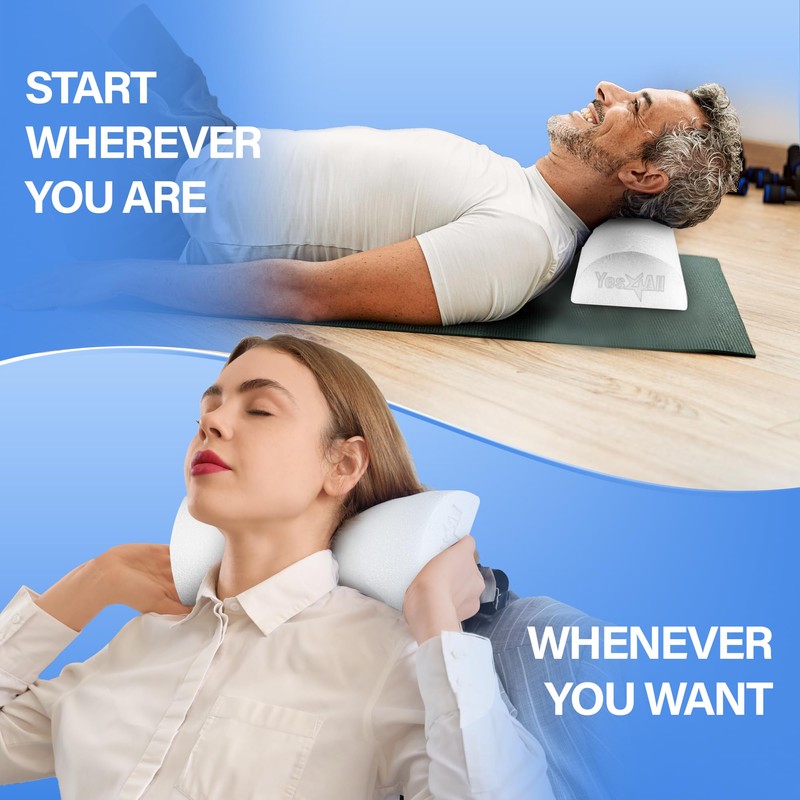 Yes4All Medium Firm Half Foam Rollers for Post-Workout Relaxation, 12/18/24/36