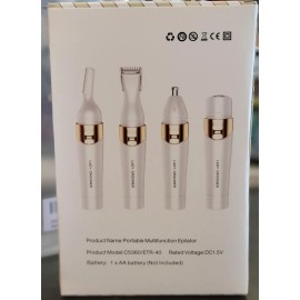 Beautiful Life 4 In 1 Ladies Electric Shaver: Facial & Body Shaver