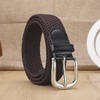 YOYEAH 2 Stück Elastischer Gürtel Herren - Stretchgürtel Flechtgürtel ohne