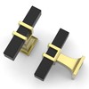 Coinkoly 10 Pack Gold and Black Cabinet Knobs Single Hole
