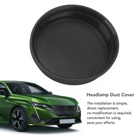Headlight Dust Cover, Headlamp Cap Bulb Dust Cover Lid, 1609015380 Car Rubber Headlight Housing Headlamp Dust Cap Replacement for 301, 307, 308, C3, C4, C5(Black)