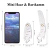 AhfuLife Foldable Metal Comb and Beard Comb - Multifunctional Pocket