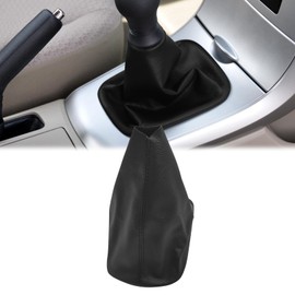 VKGUG Gear Shift Boot Cover Compatible with Toyota Corolla 2007-2013 Leather Gear Shifter Knob Dust Cover, Shift Knob Cover Boot Gear Gaiter Cover Black