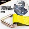 US Cargo Control 4 Inch Winch Strap with D-Ring Fitting,