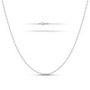 Gacimy 925 Sterling Silver Paperclip Necklace for Women, 1.5mm Thin