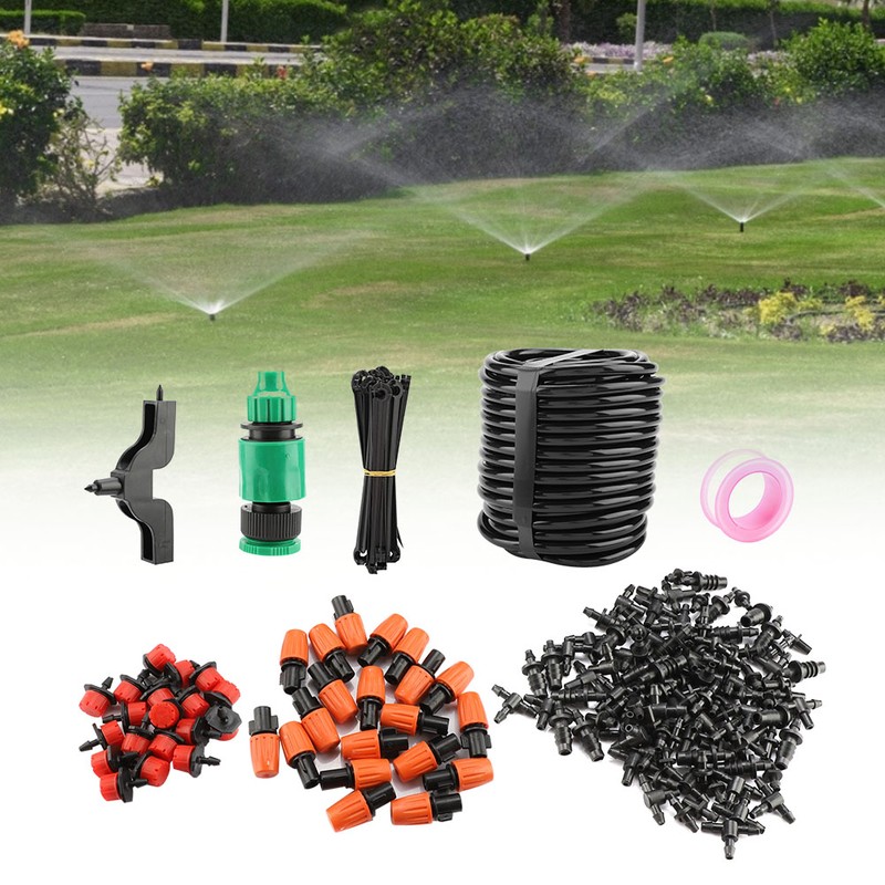 15m Hose Drip Irrigation System Kit Self Watering Garden Hose