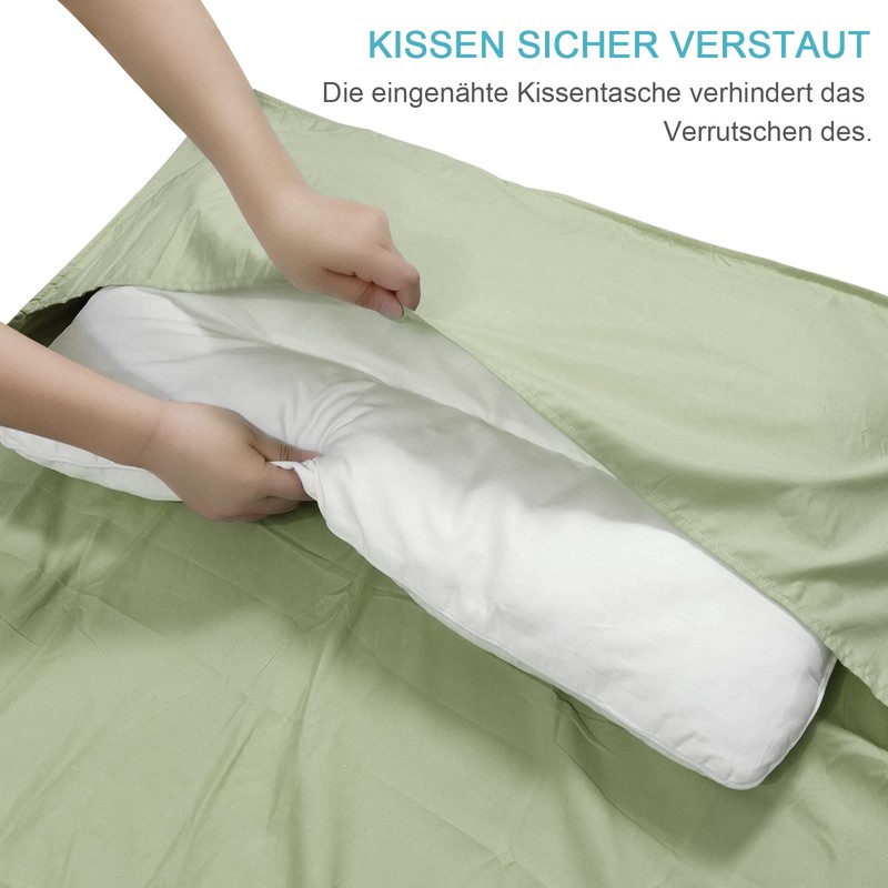 LSTRAGY Cabin Sleeping Bag, 2-in-1 Microfibre Sleeping Bag with Full