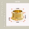 Bwintech 2 Pcs 1/8" Male BSP Thread Brass Male Cap