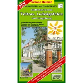 Radwander- und Wanderkarte Südliches Berlin, Teltow, Ludwigsfelde und Umgebung: Ausflüge zwischen Potsdam, Trebbin und Zossen an Nuthe, Nieplitz und ... Nieplitz und Nottekanal (Schöne Heimat)
