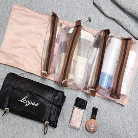 Storage organization cosmetic case portable travel organizer pouch divided pouch makeup / 수납 정리 화장품케이스 휴대용 여행 정리파우치 분할 파우치 메이크업