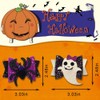 4 Pcs Halloween Hair Clips Glitter Bows Pumpkin Ghost Witch