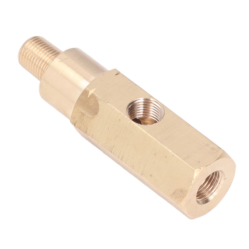 1/8in Oil Pressure Gauge Adapter Brass T Piece Sensor Sender
