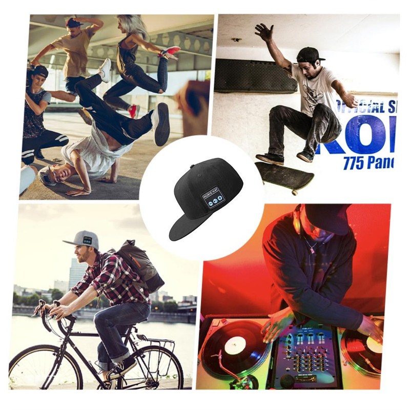Hat with Bluetooth Speaker Bluetooth 5.0 Wireless Smart Speaker Baseball