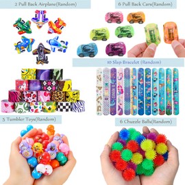 50pcs Party Favors for Kids,Fidget Toys Pack Birthday Gifts Mini Autism Sensory Toy Goodie Bag Stuffers Treasure Box Toys Carnival Prizes for Boys Girls 3-12