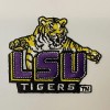 LSU TIGERS vintage iron on embroidered patch 3” x 2.25”