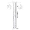 LEEQBCR 12 Inch/30 cm Plastic T-Ruler for Drafting, Transparent, Metric,
