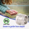 Snutuya Garden Hose to Shower Pipe/Arm Handshower Adapter, G1/2 Female