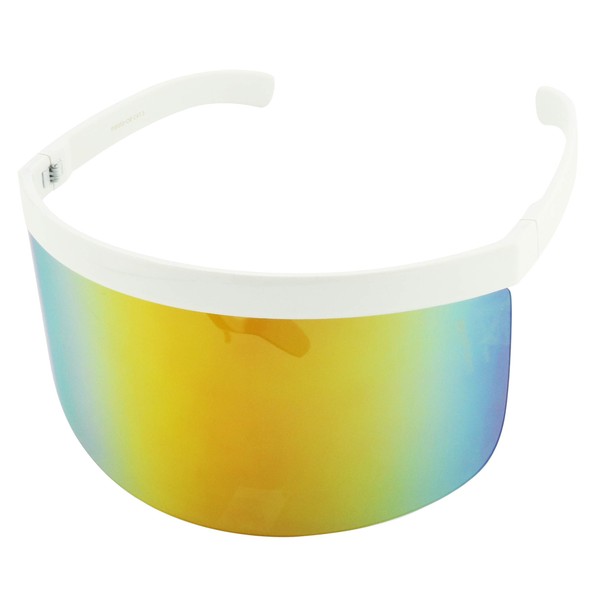 ShadyVEU Full Face Shield Visor Sport Mirror Wrap Around Galactic