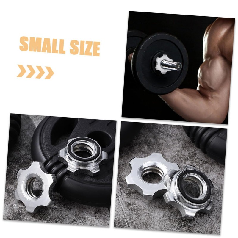 Gatuida 4Pcs Slip Barbell Collar Nuts for Dumbbell Weight Lifting