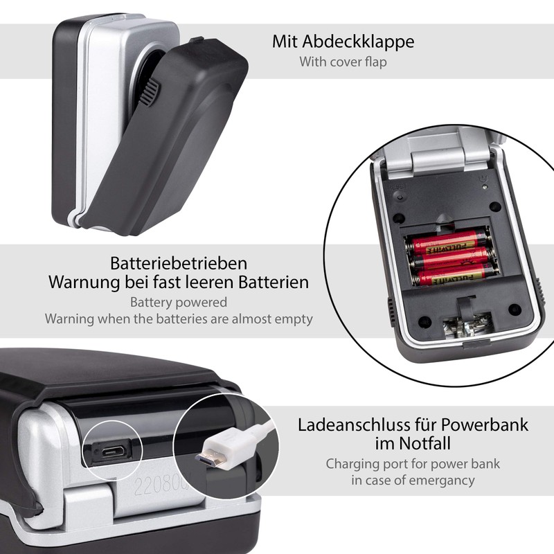 ONVAYA® Electronic Key Cabinet, Key Safe with Individually Adjustable Combination