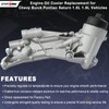 Engine Oil Cooler Filter Housing Assembly Adapter with Gasket, Insert,