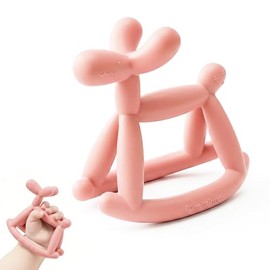 Juguete De Dentición Para Bebés De 3, 6, 12 Y 18 Meses. Jellydog - Mordedor Mecedor De Silicona De Grado Alimenticio, Anticaídas, Sin Olor, Reduce El Polvo Y La Adherencia Del Cabello. Regalo