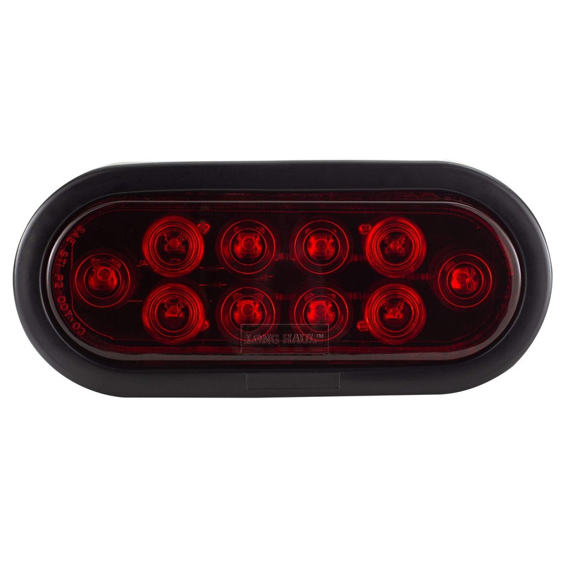 LONG HAUL Trailer Truck Red 6" Oval LED Sealed Stop