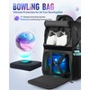 LOINTET Bowling Ball Bag, Single Bowling Backpack with Shoe Totes