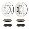 PHILTOP Front Brake Pads and Rotors kit Fit for Honda