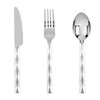 Lullaby 200PCS Silver Plastic Silverware, High End Disposable Cutlery with