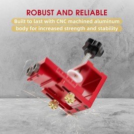 Oblique Hole Drilling Template, Pocket Hole Jig - Woodworking Angle Hole Positioner, Pocket Hole Drilling Template TOOSOAR Angle Hole Drill Positioner