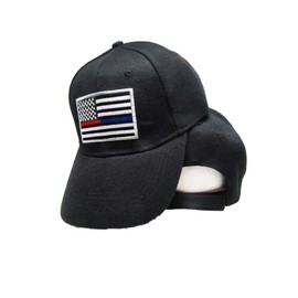 Thin Blue Line Red Line Police Fire Firefighter Law Enforcement Hat Cap