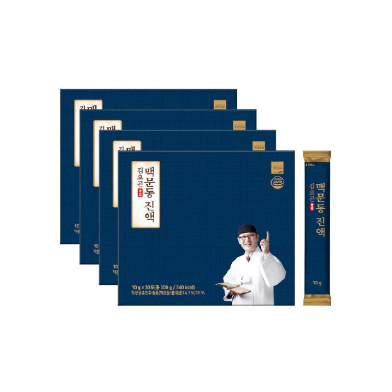 김오곤 맥문동진액 10g 30포 x 4박스(총120포) Kim O-gon Myeongmun-dong Essence