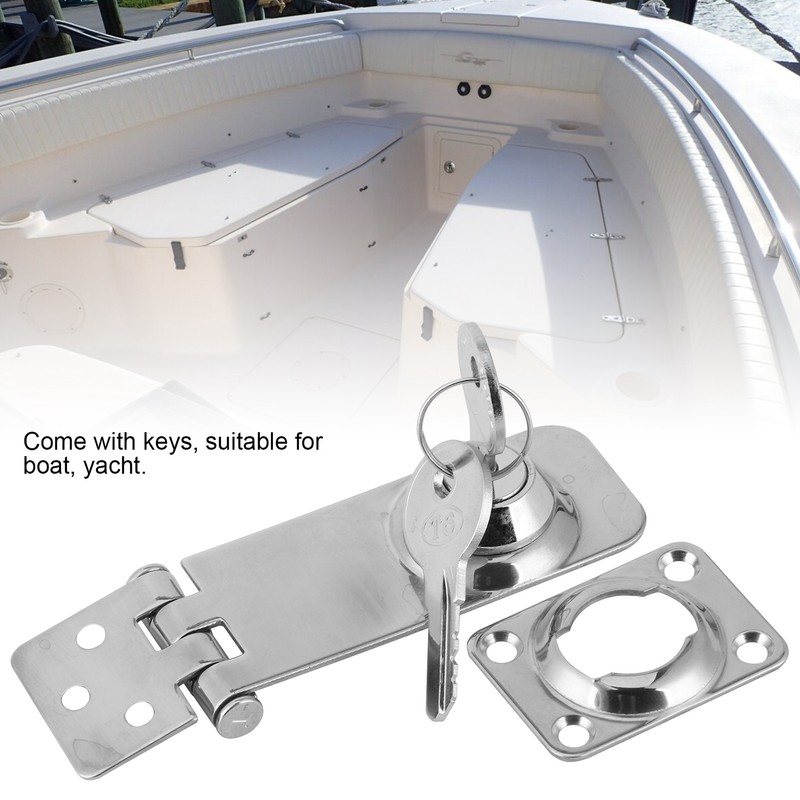 Keyed Hasp Locks Stainless Steel Locking Hasp Latch for Boat