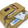 NEXSTAGES Shoulder Bag, Men's, Large Capacity, Canvas, Canvas, Khaki